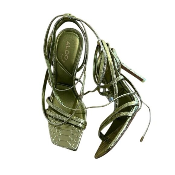 ALDO Phaedra Strappy heeled sandal - Stiletto heel in Bright Green - Picture 3 of 6